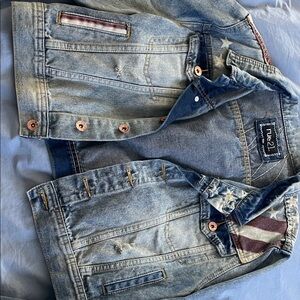 Rue21 Distressed Blue Jean Jacket